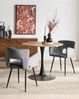 Esszimmerstuhl 2er Set SANILAC Samtstoff Grau Bild 3