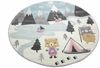 Carpetia Kinderteppich Spielteppich Kinderzimmer Teppich Camping Zelt Bären creme pink grau, rechteckig, Höhe: 13 mm Bild 3