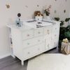 Puckdaddy Wickelaufsatz Levi 160x11x80 cm aus Holz in Weiß für IKEA Hemnes Kommoden Bild 2