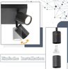 ZMH LED Deckenleuchte Schwarz Deckenstrahler: GU10 Deckenlampe Spots 6 Flammig 330°Schwenkbar Deckenspots Industrial Wandstrahler Modern Flurlampe für Wohnzimmer Schlafzimmer Küche Ohne Leuchtmittel Bild 5