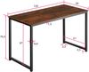 tectake Schreibtisch Schrebitisch (1-St, 1 tlg), Schnörkelloser Schreibtisch im rustikalen Industrial Style Bild 3