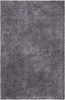 carpet city Shaggy Hochflor Teppich - 200x200 cm Quadratisch - Anthrazit - Langflor Wohnzimmerteppich - Einfarbig Uni Modern - Flauschig-Weiche Teppiche Schlafzimmer Deko Bild 3