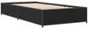 vidaXL Bettgestell Schwarz 100x200 cm Holzwerkstoff und Metall 845106 Bild 3