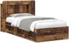 vidaXL Bettgestell mit Stauraum Altholz 100 x 200 cm Holzwerkstoff 3433450 Bild 2