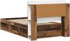vidaXL Bettgestell mit Stauraum Altholz 100 x 200 cm Holzwerkstoff 3433450 Bild 5