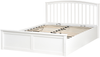 Bett mit Stauraum Kiefernholz CLARBEC 140 x 200 cm Weiß Bild 4