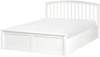Bett mit Stauraum Kiefernholz CLARBEC 140 x 200 cm Weiß Bild 5