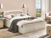 Bett mit Stauraum Kiefernholz CLARBEC 140 x 200 cm Weiß Bild 3