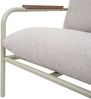 Aluminium-Gartengarnitur HWC-O11, Outdoor 2-Sitzer Sitzbank Sessel Sofa, Olefin (205 g/m²) ~ hellgrün Polster beige Bild 5