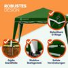 CASARIA® Set 3x3m Pavillon und 4x Seitenteil grün Bild 3