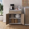 Rollcontainer Ansel Weiß/Sonoma 60 x 40 cm mit Schubladen Vicco Bild 4