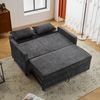 Merax Doppelschlafsofa, Zweisitziges Sofa, verstellbare Rückenlehne, Chenille-Stoff, hochdichter Schaumstoff, Wohnzimmersofa, Sofa mit Bettfunktion, Grau Bild 3
