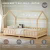 ML-DESIGN Spielbett Hausbett Kinderbett inkl. Lattenrost kreativ Bodenbett für Kinder, Abenteuerbett ohne Matratze 120x200cm Holzbett Kiefer Bettgestell Bild 2