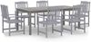 vidaXL 7-tlg. Garten-Essgruppe Massivholz Akazie Grau 3098682 Bild 2