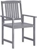 vidaXL 7-tlg. Garten-Essgruppe Massivholz Akazie Grau 3098682 Bild 5