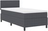 vidaXL LED Boxspringbett Dunkelgrau und Weiß 90 x 200 cm Cordstoff 3337584 Bild 2