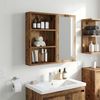 vidaXL Badezimmer-Wandschrank Altholz 40 x 10 x 60,5 cm Holzwerkstoff 889357 Bild 4