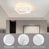ZMH Deckenlampe moderne Deckenleuchte LED- 40W lampen wohnzimmer Schlafzimmerlampe dimmbar mit Fernbedienung Weiß Wohnzimmerlampe Design Küchenlampe Deckenbeleuchtung für Küche Flur Bild 4