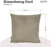 Lycce Dekokissen Kissenbezug 2er Set CORD Stoff (50 x 50 cm) - made in EU Bild 3