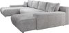 Ecksofa Credo, Couch U-Form, Sofa mit Schlaffunktion und Bettkasten, 348 x 81 x 185 cm, Hellgrau Bild 3