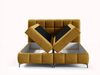 Boxspringbett Schlafzimmerbett SOPHIE 140x200cm Stoff Salvador Honiggelb Bild 4