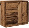 vidaXL Sideboard mit Schublade Altholz-Optik 71x35x65 cm Holzwerkstoff 861578 Bild 2