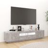 VidaXL TV-Schrank mit LED-Leuchten Betongrau, 40 x 35 x 180 cm Bild 5