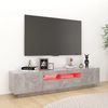 VidaXL TV-Schrank mit LED-Leuchten Betongrau, 40 x 35 x 180 cm Bild 4