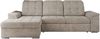 L-förmige Ecksofa mit gesteppter Sitzfläche und Rückenlehne, verstellbare Rückenkissen, Schlaffunktion und Bettkasten - MADRITO - Beige Stoff - linke Seite Bild 5