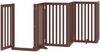vidaXL 9-tlg. Hundetor mit Tür Faltbar Braun 450 cm Pappelholz 3155662 Bild 4