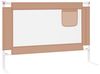 Kleinkind-Bettschutzgitter Taupe 100x25 cm Stoff Bild 4