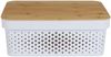 12x Aufbewahrungsbox mit Bambusdeckel 11L Aufbewahrungskiste Allzweckbox Dekoration Bild 5