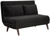 Bronx71 Schlafsofa 1,5-Sitzer Kristian Samt schwarz Bild 2