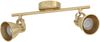 Eglo 900171 Spotleuchte SERAS GU10 2X3W messing-gebürstet L:37cm B:6. 5cm dimmbar Bild 2