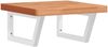 vidaXL Waschbeckenregal Wandmontage Stahl und Massivholz Buche 3302430 Bild 2