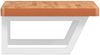 vidaXL Waschbeckenregal Wandmontage Stahl und Massivholz Buche 3302430 Bild 5