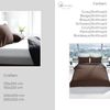 Einfarbige Wendebettwäsche 100% Baumwolle Satin mit Reißverschluss für Einzel- und Doppelbett Braun/Anthrazit 200 x 200 cm + 2x 80 x 80 cm Bild 5