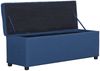 vidaXL Bank mit Staufach 116 cm Blau Polyester 281321 Bild 5