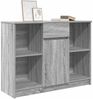 vidaXL Sideboard mit Schublade Grau Sonoma 101x35x76 cm Holzwerkstoff 861567 Bild 4