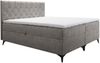 AX LIVING Boxspringbett 140x200 mit Bettkasten Palmeria in Graubeige Bild 2
