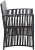 vidaXL 4-tlg. Garten-Lounge-Set mit Auflage Poly Rattan Schwarz 46434 Bild 5