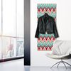 Queence Garderobe - "Gebra" Druck auf hochwertigem Arcylglas inkl. Edelstahlhaken und Aufhängung, Format: 50x120cm Bild 2