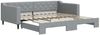 vidaXL Tagesbett Ausziehbar Hellgrau 100x200 cm Stoff 3197431 Bild 2