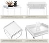 tectake Beistelltisch Couchtisch Cambridge 40x40x44cm (1-St, 1 tlg), Stapelbarer Beistelltisch im trendigen Retro-Look Bild 3