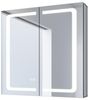 SONNI Spiegelschrank spiegelschrank bad mit beleuchtung 65 breit, Badezimmer, Aluminum Beschlagfrei mit Touchschalter Bild 4