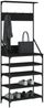 vidaXL Kleiderständer mit Schuhablage Schwarz 70x34x184 cm 837872 Bild 3