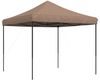 vidaXL Pop-Up Partyzelt, faltbar, Stahl / PE, Braun, ohne Seitenteile, 315 x 292 x 292 cm Bild 5