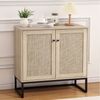 GarveeMore Buffet Küchenschränke mit 2 Türen Sideboard 80x38x78cm Bild 2