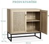 GarveeMore Buffet Küchenschränke mit 2 Türen Sideboard 80x38x78cm Bild 3