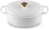 LE CREUSET Bräter Bräter mit Deckel 31 cm Signature White Bild 2